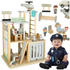 Puidust mängukomplekt - politseijaoskond