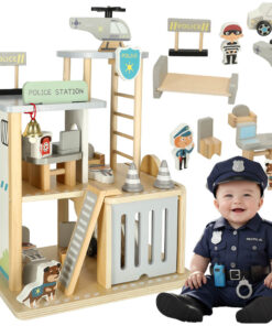 Puidust mängukomplekt - politseijaoskond