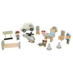 Puidust mängukomplekt - politseijaoskond Soodukas.Com