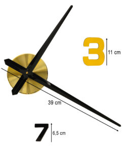 Alternative view of Kleebitavate numbritega seinakell 100-120cm