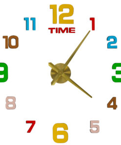 Kleebitavate numbritega seinakell