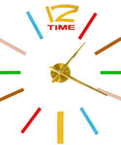 Kleebitavate numbritega seinakell 100-120cm