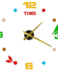 Kleebitavate numbritega seinakell 80-90cm