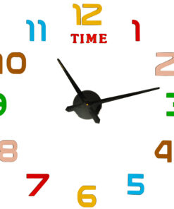 Kleebitavate numbritega seinakell