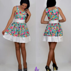 lillemustriga kleit sinine