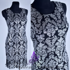 Narmastega kleit hõbedases värvitoonis