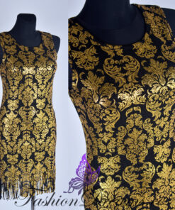 Alternative view of Hõbedane või kuldne narmastega kleit