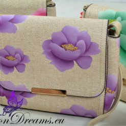 Käekott reguleeritava rihmaga, lillemustriga