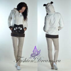 Pehme kapuutsiga dressipluus esiküljelt