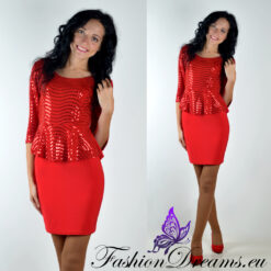 Litritega peplum-kleit