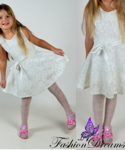 Pidulik valge laste kleit (4-14a)