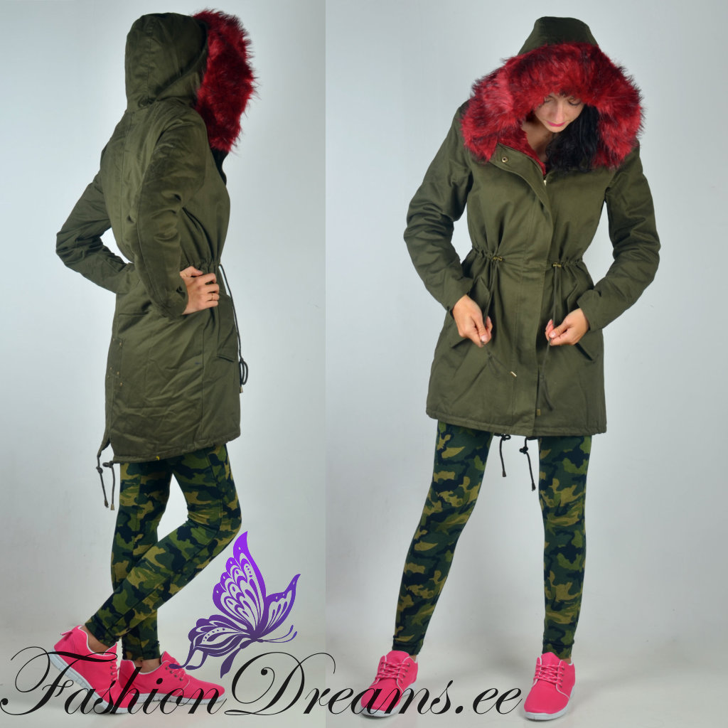 Karvase kapuutsiga parka - Image 3