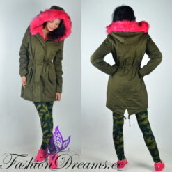 Alternative view of Karvase kapuutsiga parka