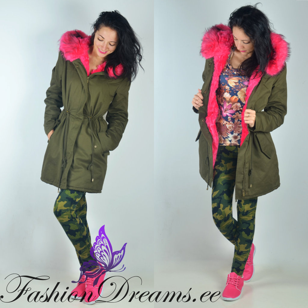 Karvase kapuutsiga parka - Image 4