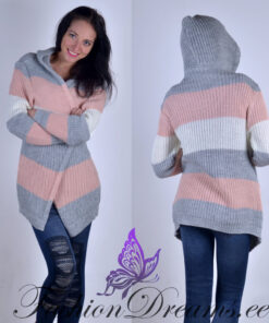 Kudum-kardigan kapuutsiga