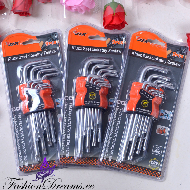 Torx võtmete komplekt (9 osa)