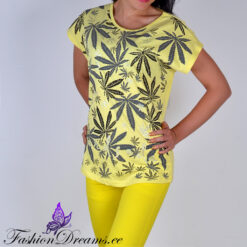 T-särk kanepi lehtedega Soodukas.Com