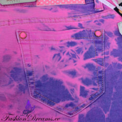 Roosad/lillad teksad vööga Soodukas.Com