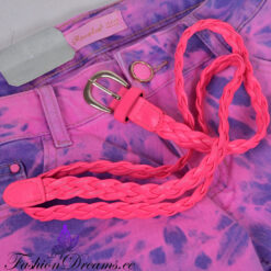 Roosad/lillad teksad vööga Soodukas.Com