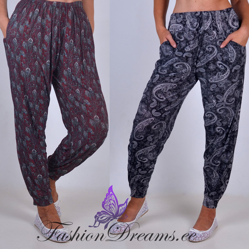 Õhukesed suvepüksid /haaremipüksid