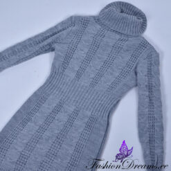 Kõrge kraega kampsun-kleit naistele