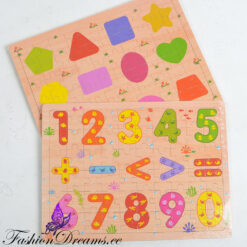 Puidust pusle numbrite või kujunditega