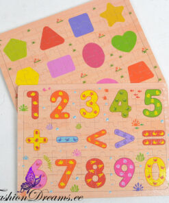 Puidust pusle numbrite või kujunditega