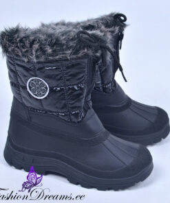 mustad talvesaapad lastele, lörtsisaapad