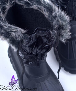 mustad talvesaapad lastele, lörtsisaapad