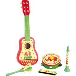 Puidust muusikariistade komplekt lastele