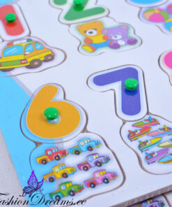 puidust pusle numbrite õppimiseks