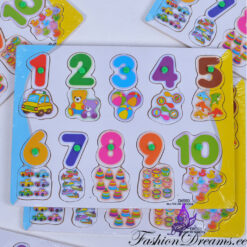 puidust pusle numbrite õppimiseks