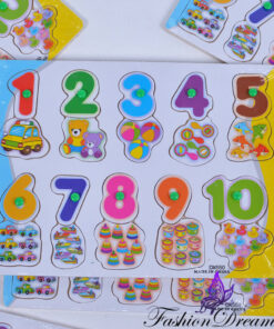 puidust pusle numbrite õppimiseks