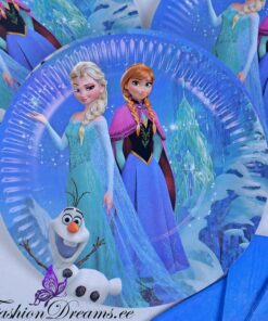 Frozen ühekordsete nõude komplekt