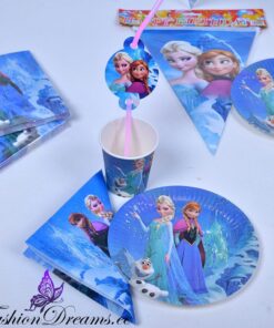 Frozen ühekordsete nõude komplekt