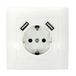 Pistikupesa kahe USB-pesaga Soodukas.Com