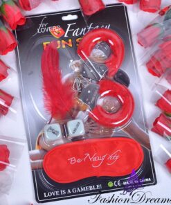 Komplekt voodimängudeks (käerauad + armutäringud + suled + mask)