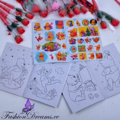 Karupoeg Puhh kleepsudega värviraamat