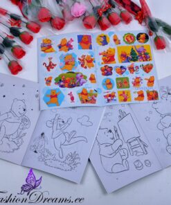 Karupoeg Puhh kleepsudega värviraamat