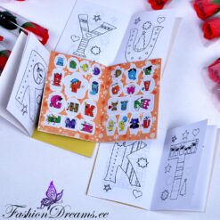 Kleepsudega värviraamat