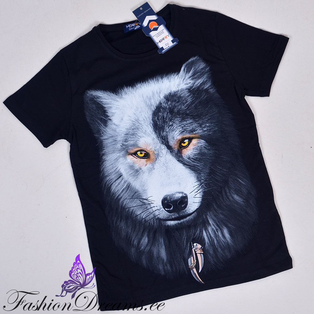 Helendav T-särk hundiga (140-164)