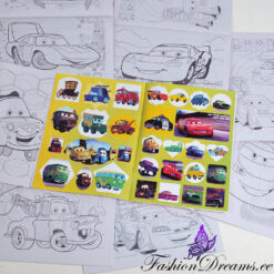 Kleepsudega värviraamat Cars/Autod Soodukas.Com