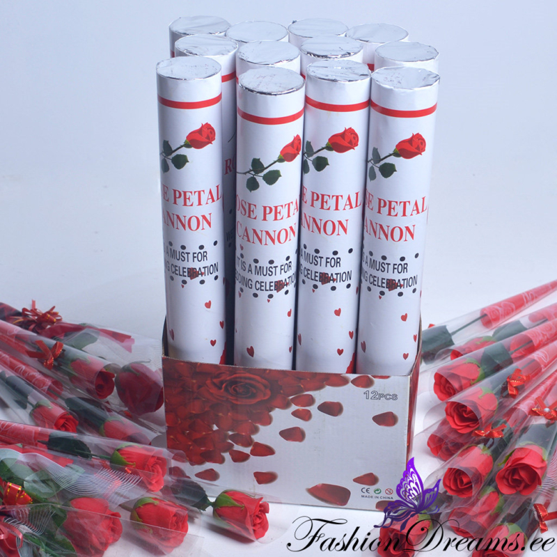 Roosi õielehtedega konfeti-kahur - Image 2