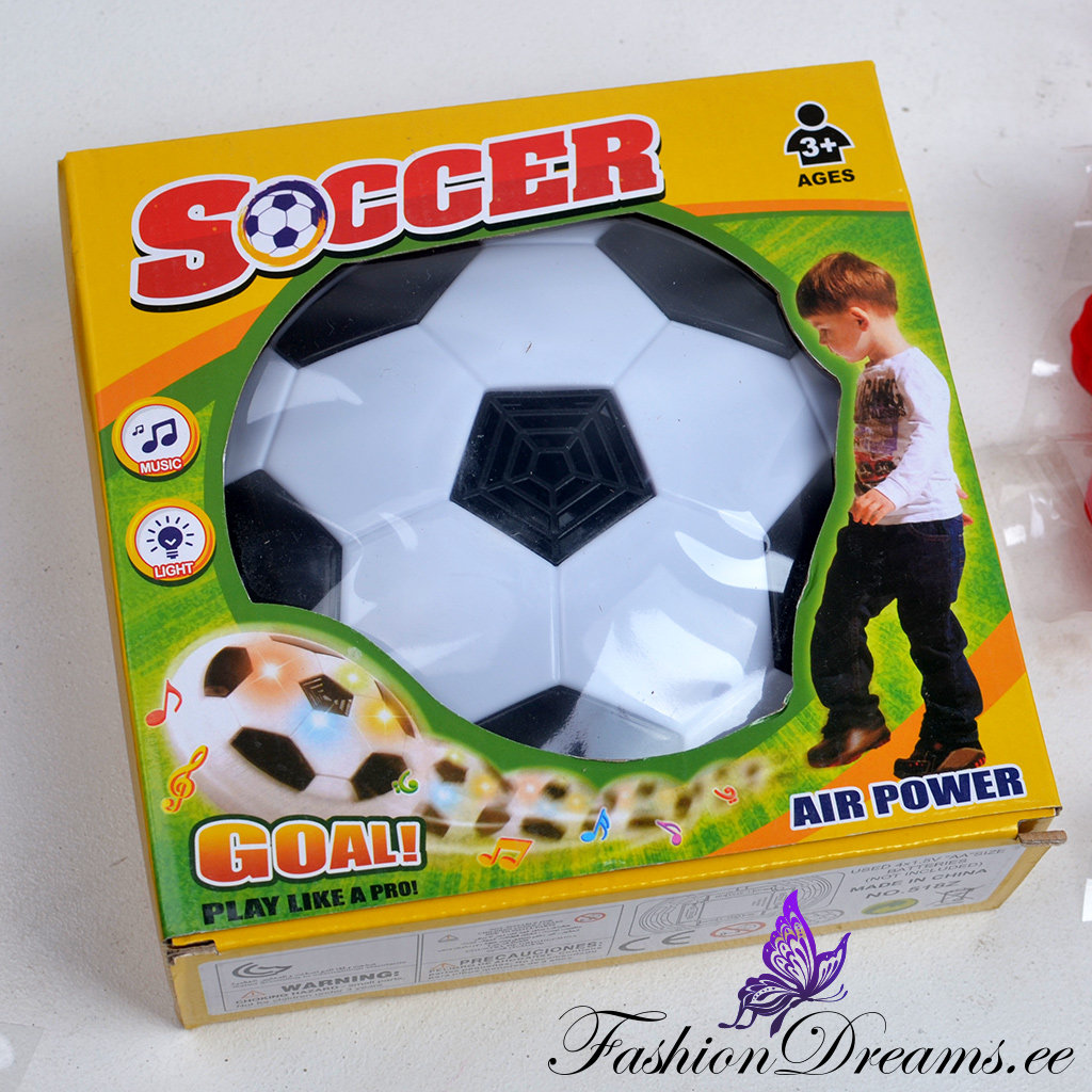 Hõljuk-jalgpall heli- ja valgusefektidage / õhujalgpall