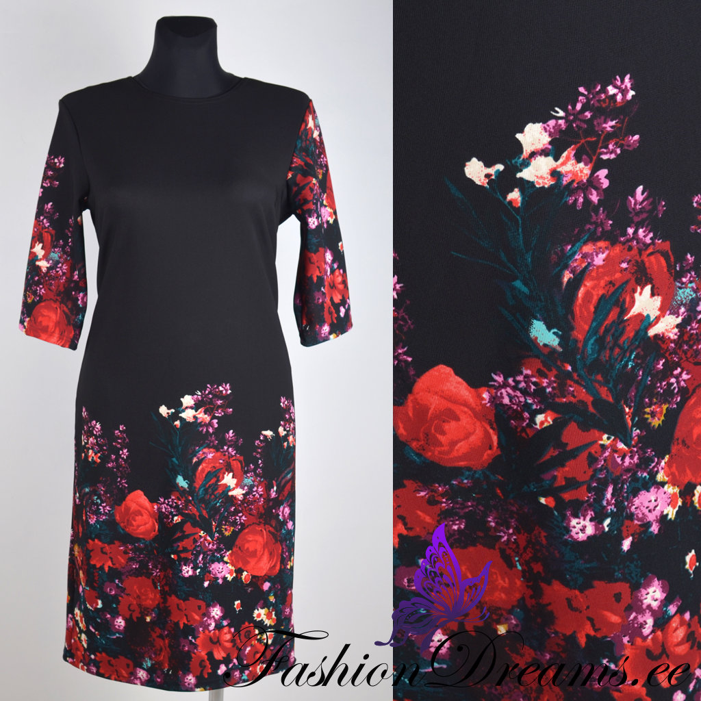 Must lilledega kleit (44-52)