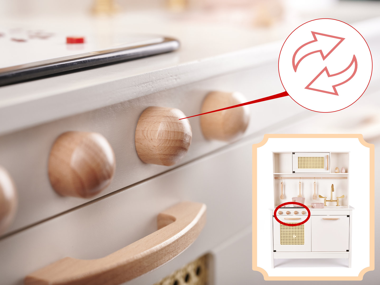 Puidust mänguköök koos tarvikutega – Soodukas.Com Puidust mänguköök koos tarvikutega - Image 3