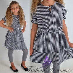 Triibuline kleit (122-152)