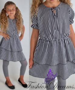 Triibuline kleit (122-152)