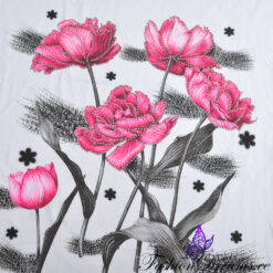 T-särk roosade lilledega Soodukas.Com