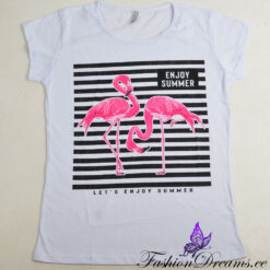 T-särk flamingodega Soodukas.Com